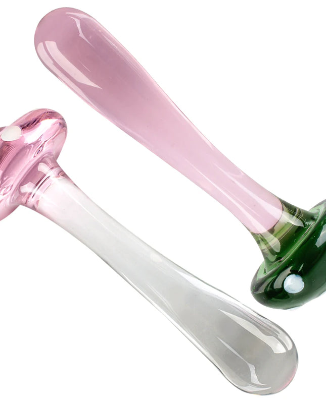 Dildo de Vidrio Hongo 14cm Plug Anal