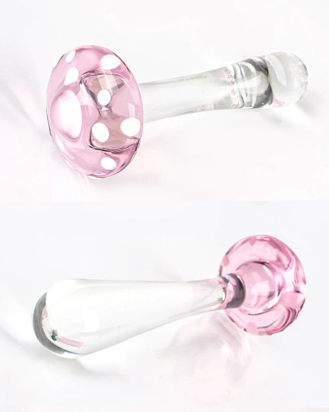 Dildo de Vidrio Hongo 14cm Plug Anal