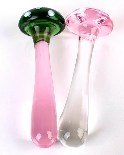 Dildo de Vidrio Hongo 14cm Plug Anal