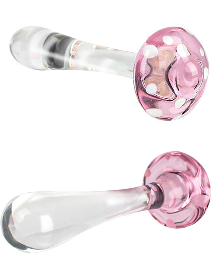 Dildo de Vidrio Hongo 14cm Plug Anal