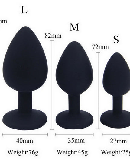 Plug Anal de Cristal / Silicona