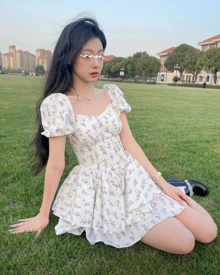 Kleid Albi mit Blumen