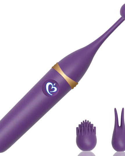 Vibrador Femenino de Clítoris con 3 Cabezales Reemplazables