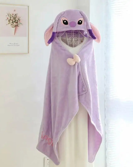 Lilo & Stitch Schlafanzug mit Kapuze und Plüschhandschuhen