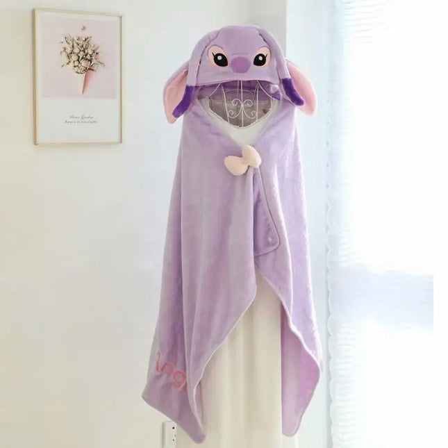 Pijama Lilo & Stitch  Ccon Capucha y Guantes de Peluche