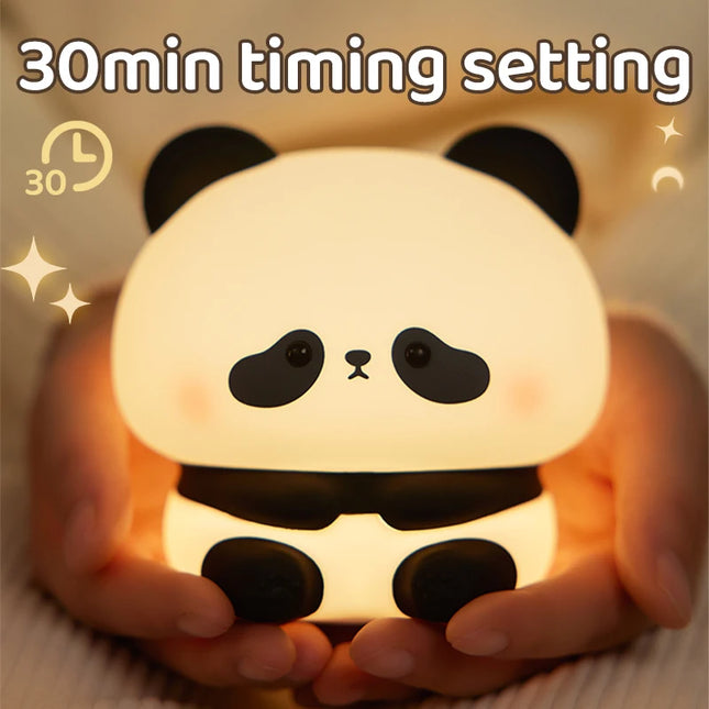 Luz led nocturna panda Recargable USB con Temporizador
