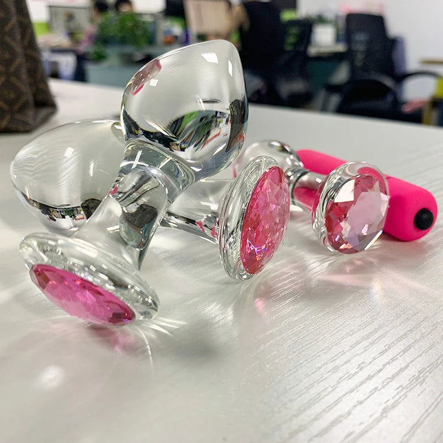 Plug Anal de Cristal / Silicona