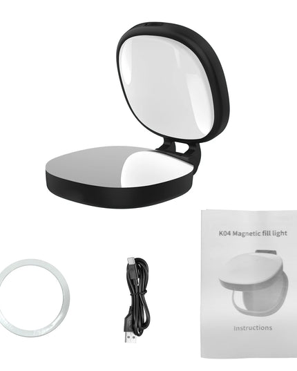 Magnetic Selfie Light with Portable LED Makeup Mirror