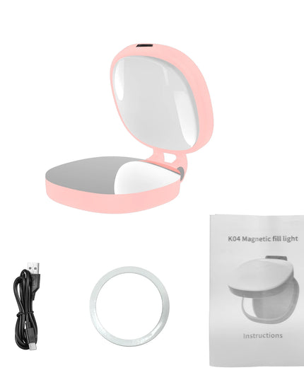 Magnetic Selfie Light with Portable LED Makeup Mirror
