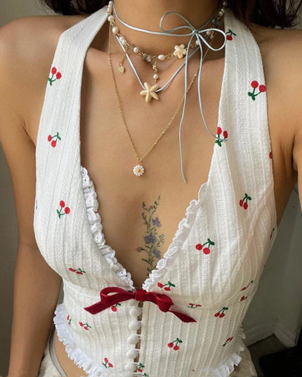 Cherry Milan Top