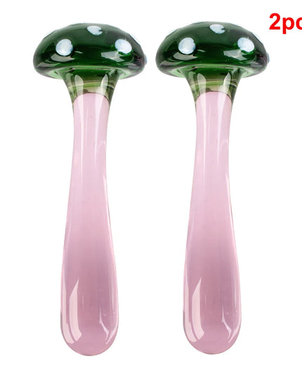 Dildo de Vidrio Hongo 14cm Plug Anal