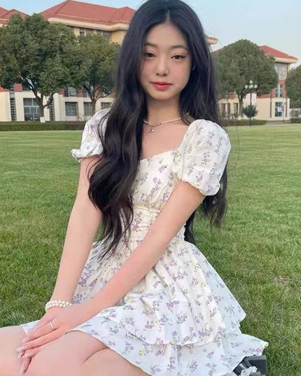 Kleid Albi mit Blumen