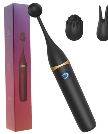 Vibrador Femenino de Clítoris con 3 Cabezales Reemplazables