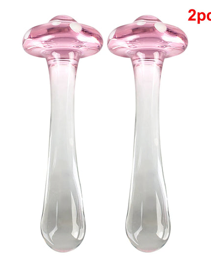 Dildo de Vidrio Hongo 14cm Plug Anal