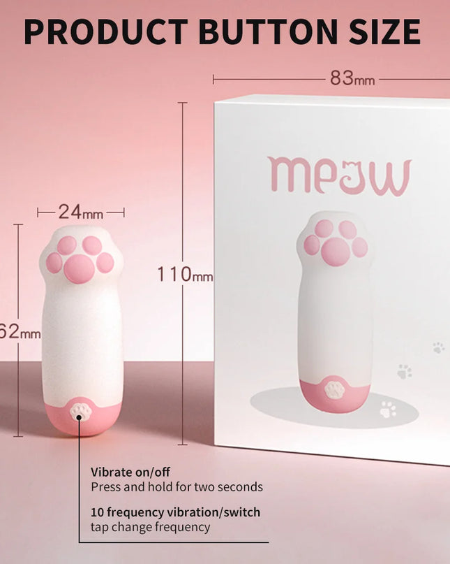 Vibrador Garra de Gatico con APP