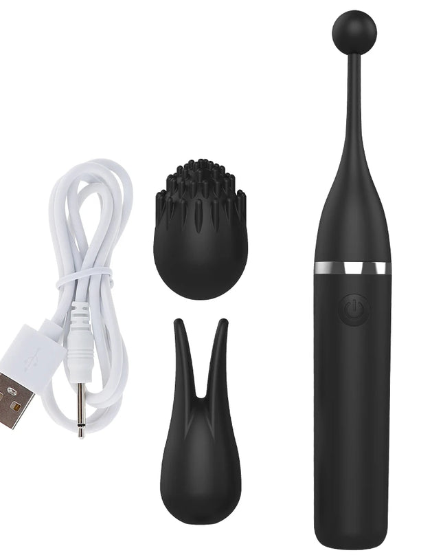 Vibrador Femenino de Clítoris con 3 Cabezales Reemplazables