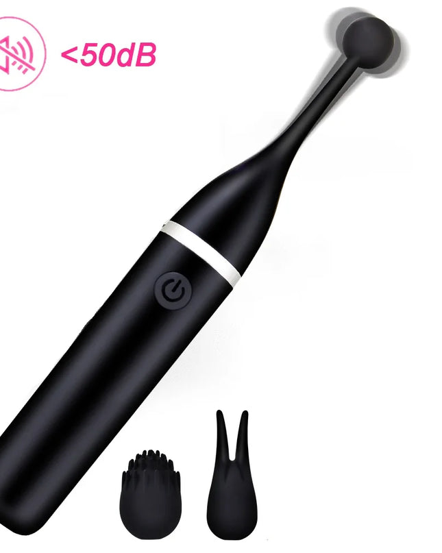 Vibrador Femenino de Clítoris con 3 Cabezales Reemplazables