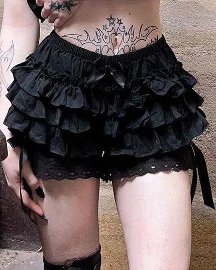 Kurze Bella mit Spitze