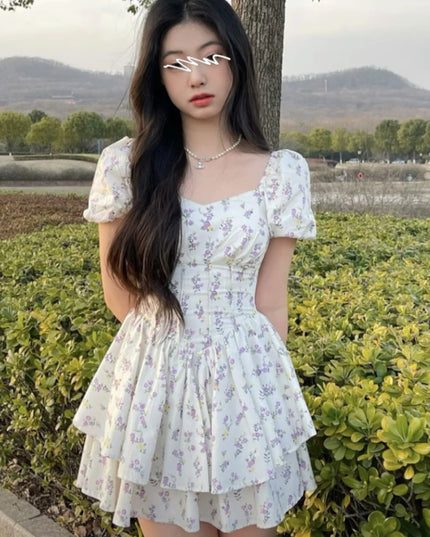 Kleid Albi mit Blumen