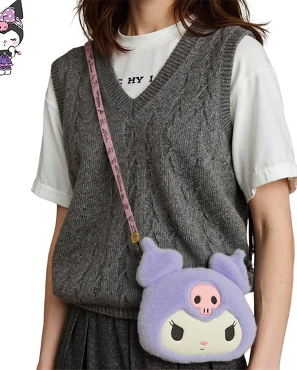 Kuromi Sanrio Plush Wallet