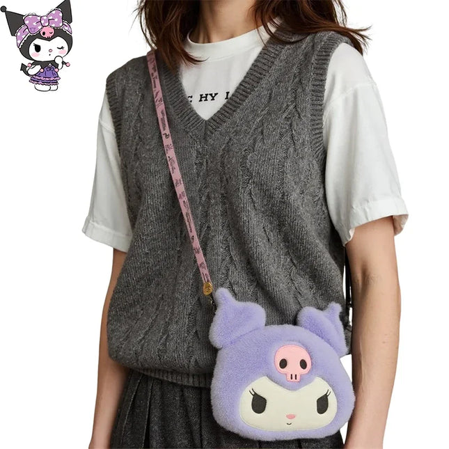 Cartera de Peluche Kuromi Sanrio