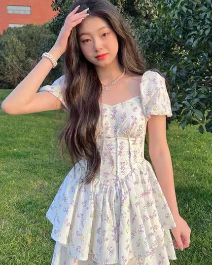 Kleid Albi mit Blumen