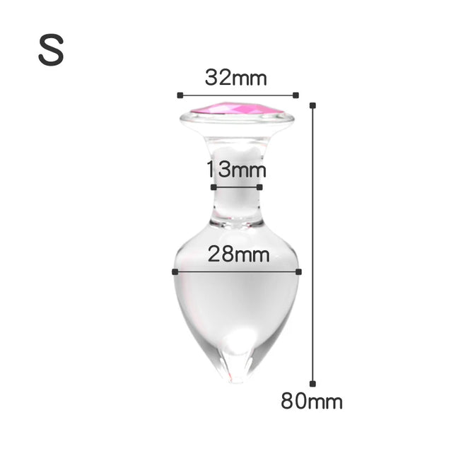 Plug Anal de Cristal / Silicona