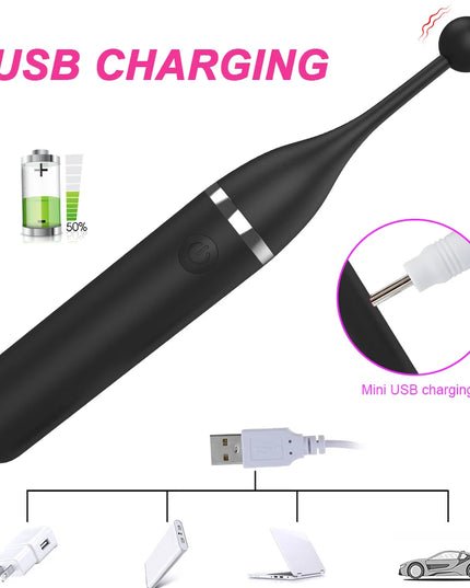 Vibrador Femenino de Clítoris con 3 Cabezales Reemplazables