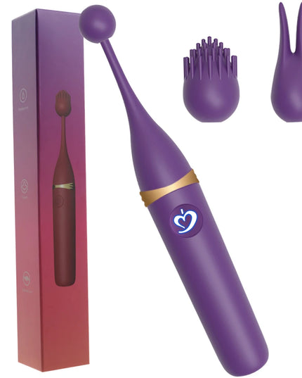 Vibrador Femenino de Clítoris con 3 Cabezales Reemplazables