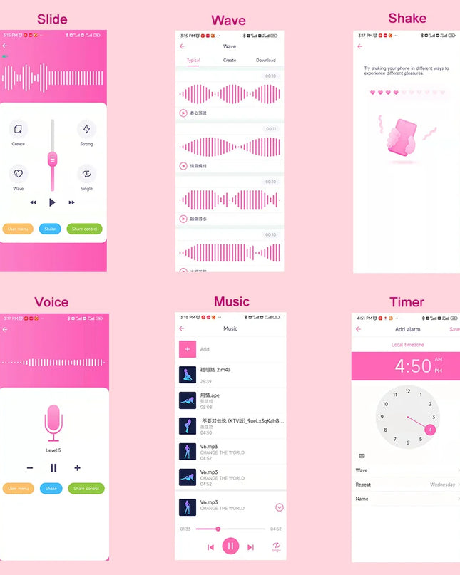 Vibrador Garra de Gatico con APP