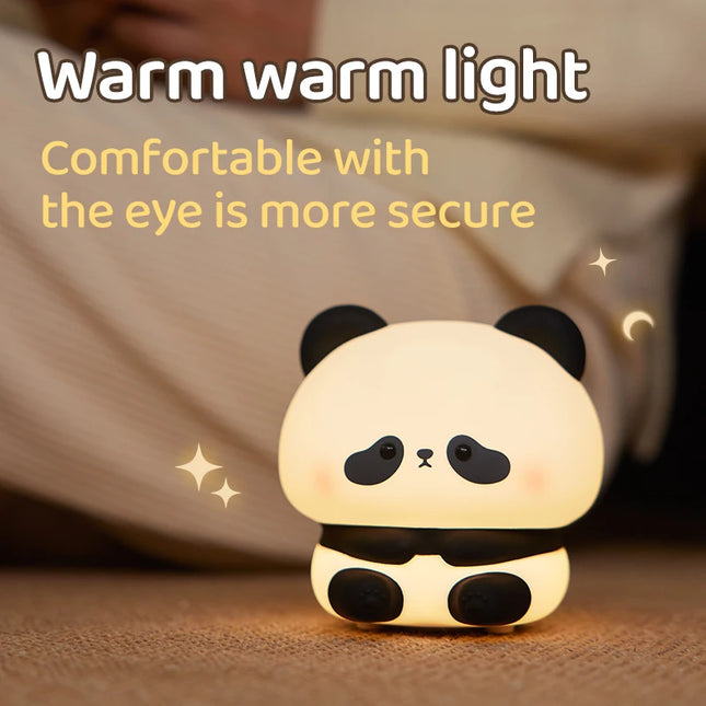 Luz led nocturna panda Recargable USB con Temporizador