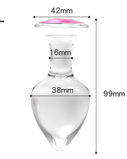 Plug Anal de Cristal / Silicona