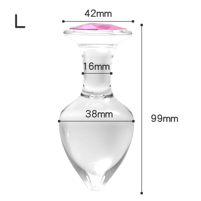 Plug Anal de Cristal / Silicona