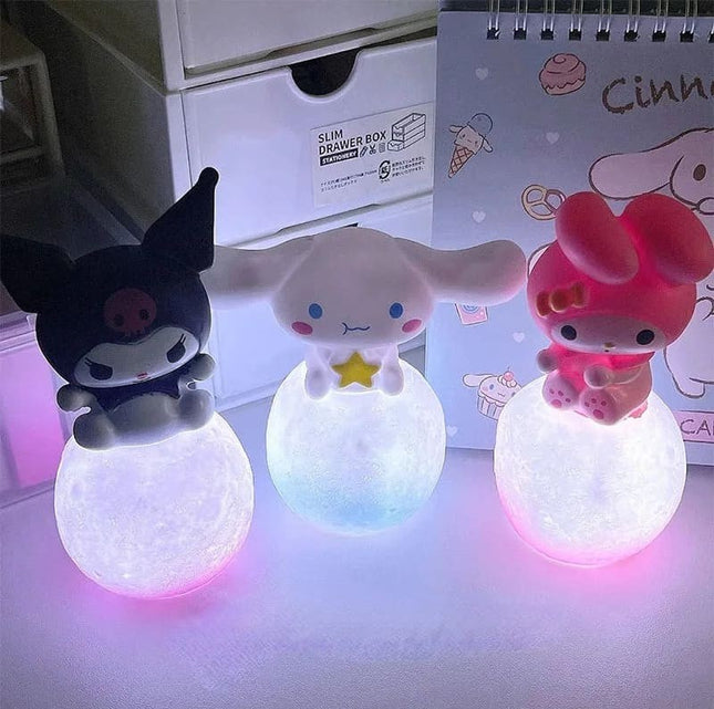 Lámpara de Noche Kuromi y Cinnamoroll