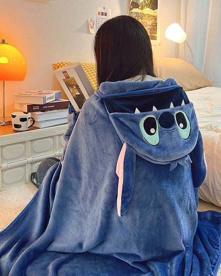 Lilo & Stitch Schlafanzug mit Kapuze und Plüschhandschuhen