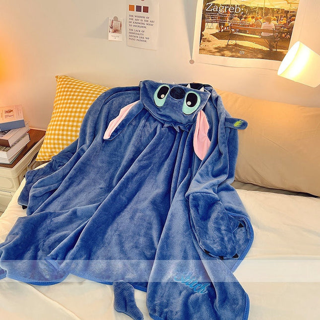 Pijama Lilo & Stitch  Ccon Capucha y Guantes de Peluche
